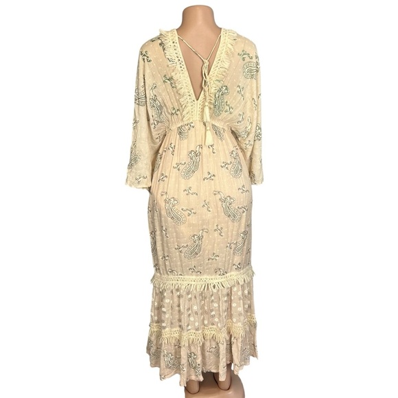 Zury Boho Paisley Metallic Dress - Picture 6 of 11